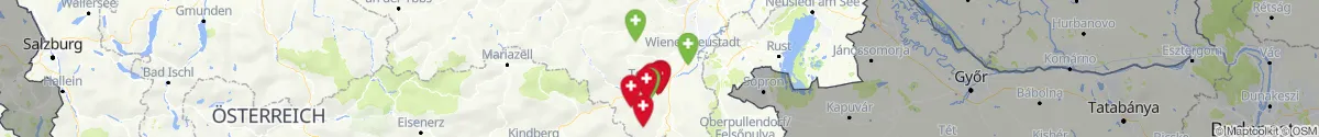 Kartenansicht für Apotheken-Notdienste in der Nähe von Wimpassing im Schwarzatale (Neunkirchen, Niederösterreich)